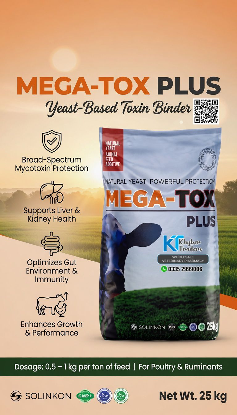 MEGA TOX PLUS (Yeast Based Toxin Binder) TURKEY 25KG — Toxin Binders | Khyber Traders