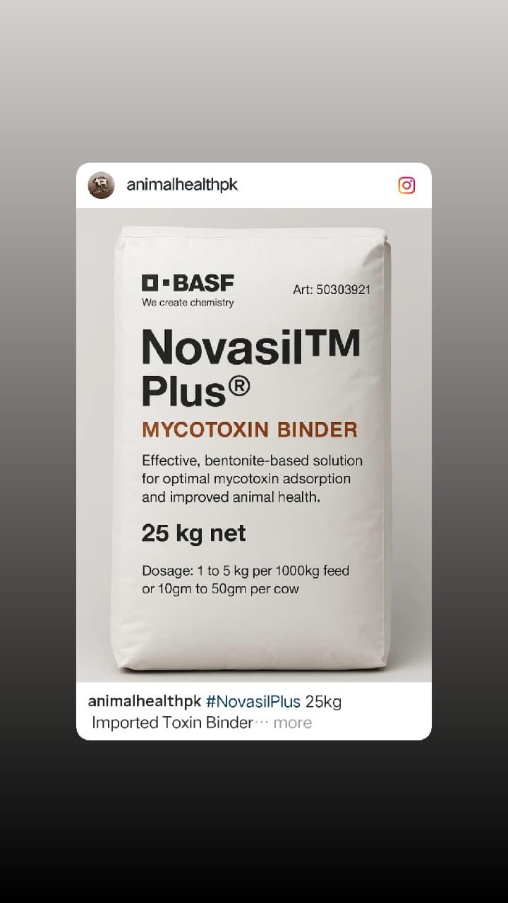 NOVASIL PLUS (BASF) USA 25kg — Toxin Binders | Khyber Traders